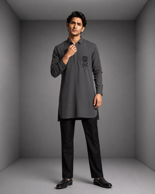 Graphite Rose Kurta