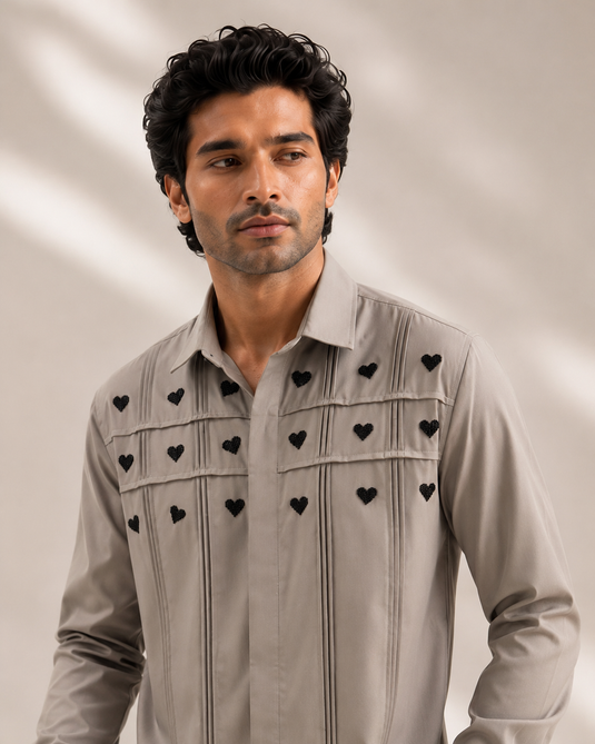 Grey Love Stitch