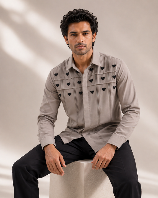 Grey Love Stitch