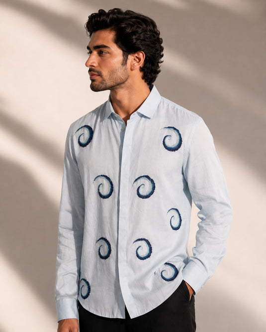 Blue Swirl Shirt