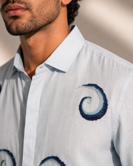 Blue Swirl Shirt