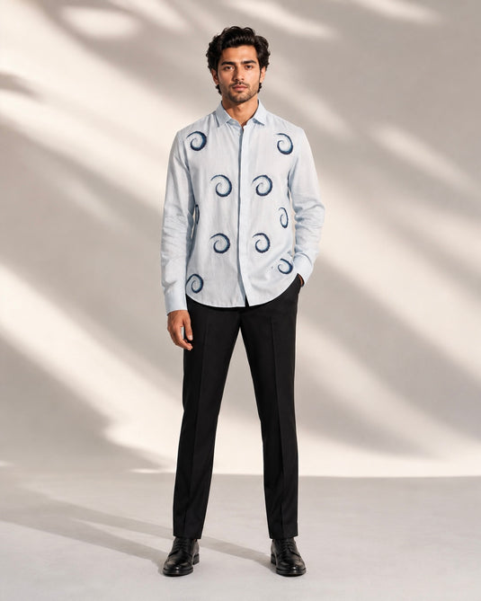 Blue Swirl Shirt