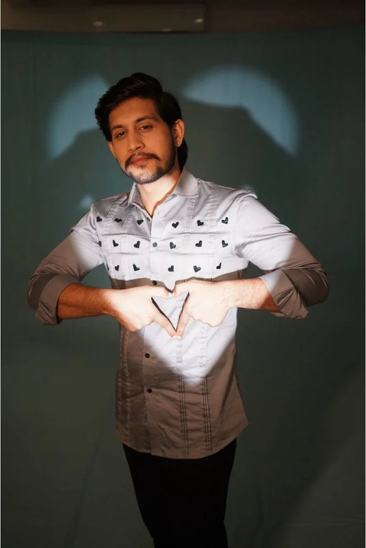 Grey Love Stitch Shirt