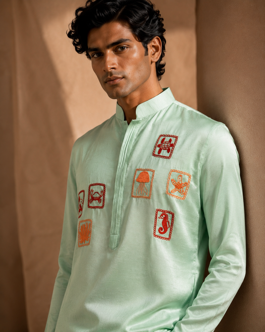 Marine medley kurta