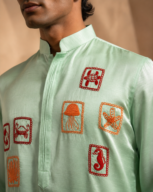 Marine medley kurta